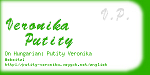 veronika putity business card